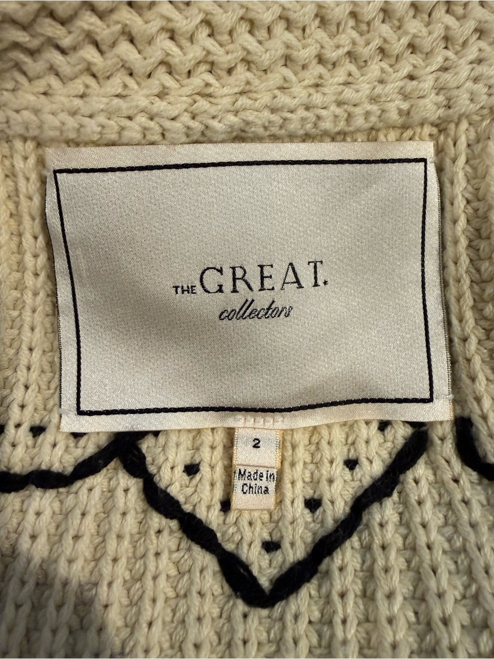 Rare! THE GREAT. The Horse Lodge Cardigan - Size 2 - Picture 5 of 7